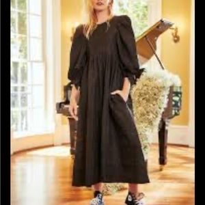 NWOT Hunter Bell Bennett dress, black moire M